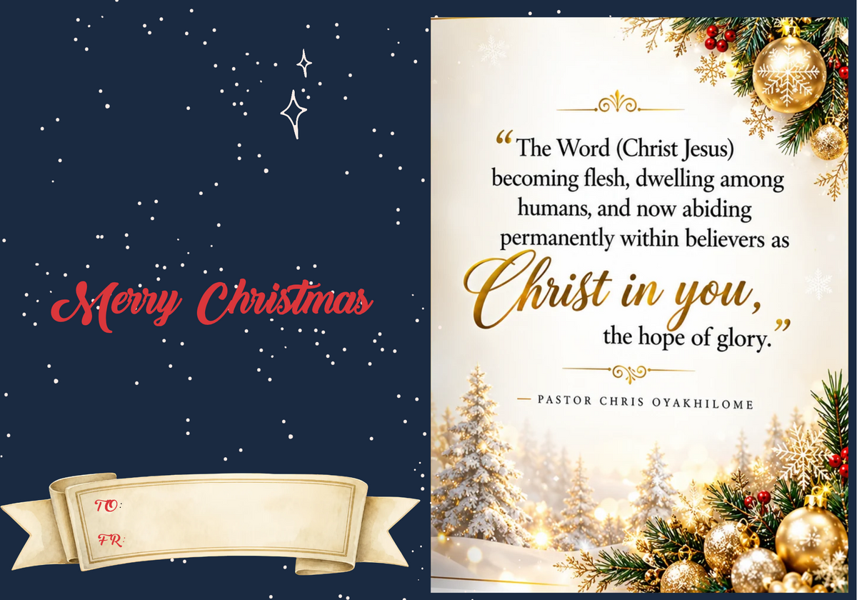 Christmas Cards Packs -with Pastor Chris